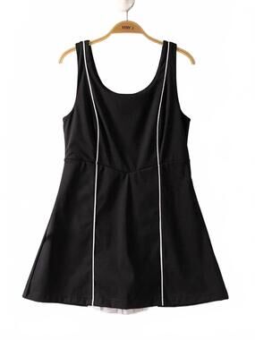 NEW VERY J women's movin’ & groovin’ activewear mini dress in black